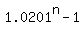 1.0201%5En-1