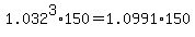 1.032%5E3%2A150+=+1.0991%2A150