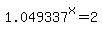 1.049337%5Ex+=+2