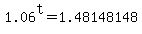 1.06%5Et+=+1.48148148