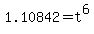 1.10842=t%5E6