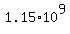 1.15%2A10%5E9