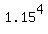 1.15%5E4