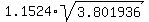 1.1524%2Asqrt%283.801936%29