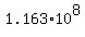 1.163%2A10%5E8