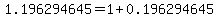 1.196294645=1%2B0.196294645