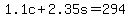 1.1c%2B2.35s=294
