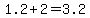 1.2%2B2=3.2