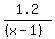 1.2%2F%28%28x-1%29%29