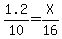 1.2%2F10=X%2F16