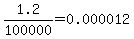 1.2%2F100000=0.000012