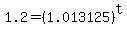 1.2+=+%281.013125%29%5Et