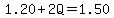 1.20%2B2Q=1.50