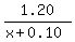1.20%2F%28x%2B0.10%29