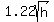 1.22sqrt%28h%29