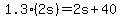 1.3%282s%29+=+2s+%2B+40