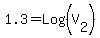 1.3+=+Log+%28V%5B2%5D%29