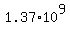 1.37%2A10%5E9