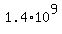 1.4%2A10%5E9