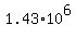 1.43%2A10%5E6