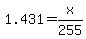 1.43%5C1=x%2F255