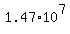 1.47%2A10%5E7