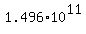 1.496%2A10%5E11