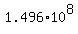 1.496%2A10%5E8