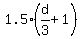 1.5%28d%2F3+%2B+1%29