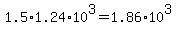1.5%2A1.24%2A10%5E3+=+1.86%2A10%5E3