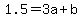 1.5+=+3a%2Bb