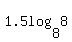 1.5log%288%2C8%29