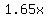 1.65x