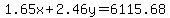 1.65x%2B2.46y=6115.68