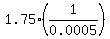 1.75%281%2F0.0005%29