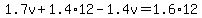 1.7v%2B1.4%2A12-1.4v=1.6%2A12