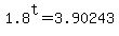 1.8%5Et=3.90243