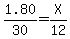 1.80%2F30+=+X%2F12