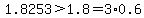 1.8253%3E1.8=3%2A0.6