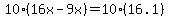 10%2816x-9x%29=10%2816.1%29