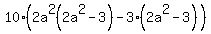 10%282a%5E2%282a%5E2-3%29-3%282a%5E2-3%29%29
