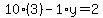10%283%29-1%2Ay=2