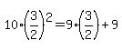 10%283%2F2%29%5E2=9%283%2F2%29%2B9