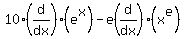 10%28d%2Fdx%29%28e%5Ex%29-e%28d%2Fdx%29%28x%5Ee%29
