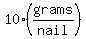 10%28grams%2Fnail%29