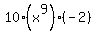 10%28x%5E9%29%2A%28-2%29