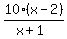 10%28x-2%29%2F%28x%2B1%29