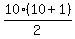 10%2A%2810%2B1%29%2F2