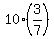 10%2A%283%2F7%29