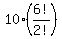 10%2A%286%21%2F2%21%29
